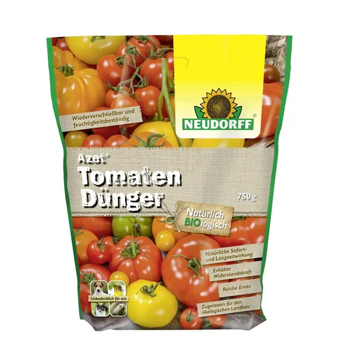 Neudorff Azet TomatenDünger - Bio Tomatendünger mit Mykorrhiza, fördert aromatische Tomaten und reichhaltige Ernten, 750 g