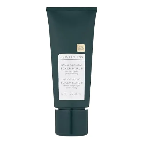 Kristin Ess | Kopfhaut Peeling Instant Exfoliating Scalp Scrub | Hochwertige Haarpflege, Feuchtigkeitsspendend & ausgleichend, Anti- Schuppen & Ablagerungen | Vegan, ohne Sulfate & Silikone | 200 ml
