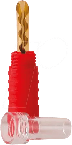 DYNAVOX 204350 - High-End Bananenhohlstecker, rot