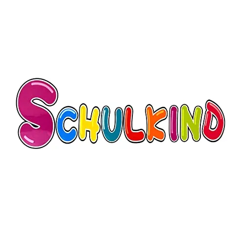 Oblique Unique® Bügelbild Schulkind Aufbügelbild für Schuleinführung Schulanfang Einschulung Bild zum Aufbügeln für Mädchen und Jungs
