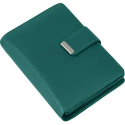 RFID Damen Geldbörse aus echtem Leder in Aqua (509B)