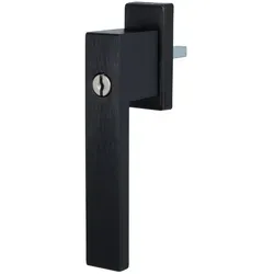 MS Beschläge Fensterolive eloxiert - gebürstet, abschließbarer Aluminiumgriff - Fenstersicherung in modernem Design, einbruchhemmend und abschließbar, ideal für Sicherheit und Stil in Ihrem Zuhause.