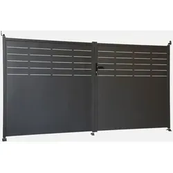 sweeek Gartentür aus verzinktem Stahl