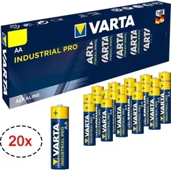 20x VARTA Industrial PRO Mignon AA LR06 LR 06 1.5V Batterien Alkaline Batterie