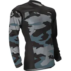 Acerbis X-Duro Winter Motocross Jersey, schwarz-grau, Größe L für Männer - Robustes Motocross Jersey für optimale Bewegungsfreiheit, entwickelt für den Einsatz mit oder ohne Schutz. Ideal für Winterfahrten, leicht und bequem.