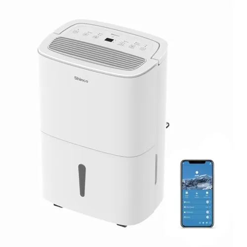 SHINCO WIFI Tragbarer Luftentfeuchter 50L/Tag