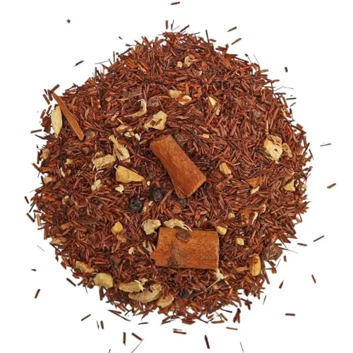 Schrader | Rooibostee Chai Gewürzteemischung – warm-würzig mit Ingwer, Zimt, Nelke & Pfeffer | 150 g loser Tee