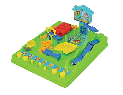 TOMY T7070 Kinderspiel Crazy Ball - Tricky Golf - Gesellschaftsspiel für Kinder ab 5 Jahren, fördert Konzentration und Geschicklichkeit durch ein spannendes 3D-Labyrinth mit verschiedenen Hindernissen.
