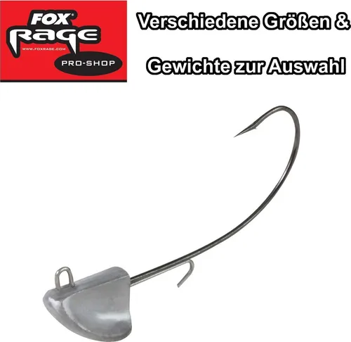 Fox Rage Jigköpfe Stand Up Bigfoot Jigs Jighaken, Größe:25g / Gr. 6/0