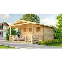 Weka Gartenhaus 135 B, Natur - Hochwertiges Holzdesign - Gartenhäuser: Hochwertiges Weka Gartenhaus 135 B aus erstklassigem Holz mit natürlicher Oberfläche, ideal als Rückzugsort oder Geräteschuppen, einfach aufzubauen und mit Terrasse für entspannte Stunden.