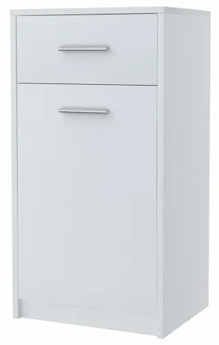 MATKAM Kommode BODO 1D1S, Weiß in weiß von MATKAM