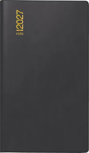 rido ide Taschenkalender Taschenkalender Miniplaner d15 8,7x15,3cm 1 Monat/2 Seiten Kunststoff