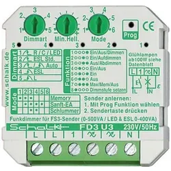SCHALK Univ.-Funkdimmer FD3 U3 230V/0-500W
