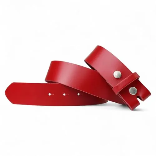 FRONHOFER Wechselgürtel 100% Rindsleder ca. 3 cm breit mit stabilen Druckknöpfen ohne Schnalle Größen 80,85,90,95,100,105,110,115,120 für Herren Damen Made in Germany