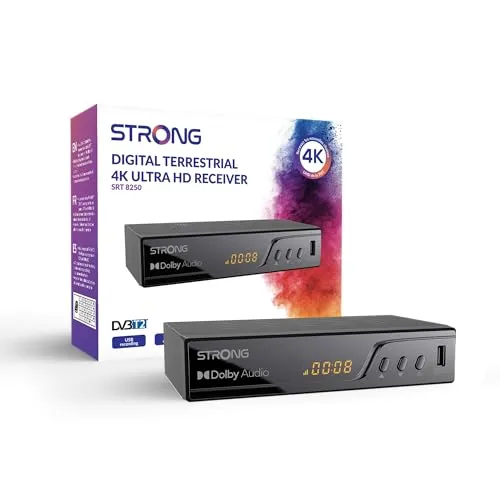 STRONG Decoder TNT UHD 4K in schwarz von STRONG