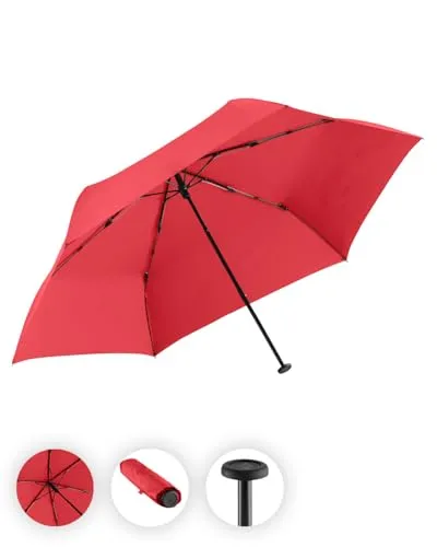 FARE Taschenregenschirm Windproof-PLUS, Ultraleicht und Kompakt - Taschenschirm mit nur 95g, ideal für unterwegs. Das Windproof-PLUS-System sorgt für Stabilität bei Wind und macht ihn zum perfekten Begleiter an Regentagen.