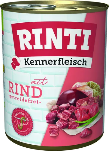 Rinti Kennerfleisch Hundenassfutter Adult 800 g Rind