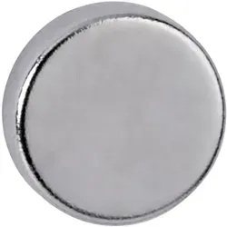 Maul Neodym Magnet (ø X H) 10 Mm X 3 Mm Scheibe Silber 10 St. 6166396