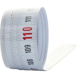 Hedue Maßband X151, selbstklebend, 5m - Messgeräte, selbstklebendes Maßband mit seltener Messskala von rechts nach links, ideal für Werkbänke und Maschinen, robust und langlebig für Bau- und Industrieanwendungen.