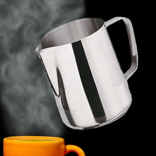 Milchkännchen Edelstahl 350ml Aufschäum Kännchen zB für Sage Gastroback DeLonghi