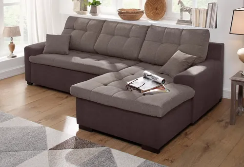 Home affaire Ecksofa Föhr L-Form, wahlweise mit Bettfunktion