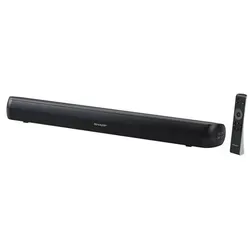 SHARP HTSB107 2.0 Soundbar - 90W Leistung, ideal für Fernseher unter 32 Zoll, vielseitige Anschlussmöglichkeiten und elegante Wandmontage