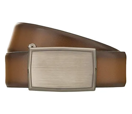 LLOYD Herren Gürtel bombiert mit Automatikschließe 35mm cognac - Herren-Gürtel aus echtem Leder, robust und langlebig. Modisch und zeitlos, stufenlos verstellbar und selbst kürzbar für perfekten Sitz.