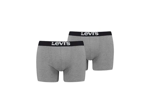 Levi's Herren Solid Basic Boxer Briefs 2er Pack - Herren-Boxershorts im praktischen 2er Pack, aus elastischer Baumwollmischung für hervorragenden Komfort und perfekten Sitz, ideal für jeden Anlass.