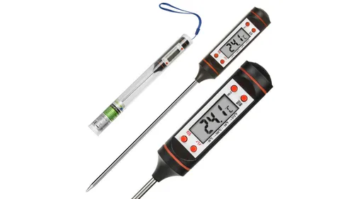 Termometr/Sonda do Żywności GreenBlue 15cm - Knöpfe - Präzise Temperaturmessung von -50°C bis 300°C, ideal für die Zubereitung von Speisen.