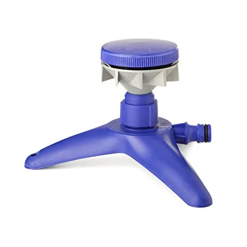TATAY 20601 - Rotierender Rasensprenger mit Basis, 18 x 11 x 16,5 cm, blau