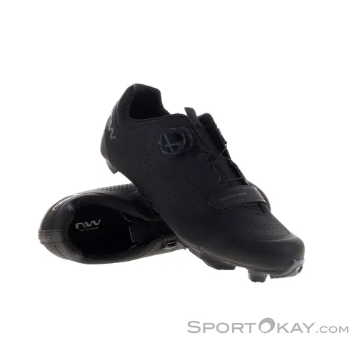 Northwave Razer Herren Fahrradschuhe - Schwarz - Größe 42 - Fahrradschuhe mit hervorragendem Grip und effizienter Kraftübertragung, ideal für ambitionierte Radfahrer.