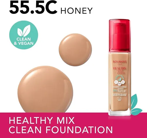 BOURJOIS PARIS HEALTHY MIX FOUNDATION MAKE UP GRUNDIERUNG - 55.5C HONEY