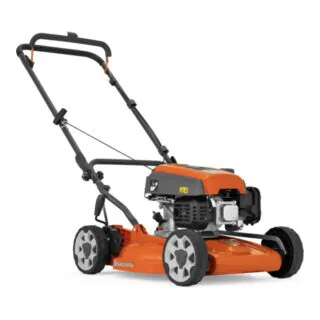 Husqvarna Rasenmäher LB 144 - 44 cm Mulchrasenmäher - Rasenmäher, ideal für gepflegte Rasenflächen dank Mulchkit und einfacher Schnitthöhenverstellung. Leicht bedienbar mit 1,95 kW Leistung und 44 cm Schnittbreite.