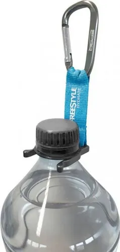 Spro Freestyle Bottle Clip - Karabinerclip für Trinkflasche, Farbe:Blue