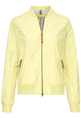 camel active Damen Kurzer Blouson aus recyceltem Polyester - Funktionsjacke aus GRS-zertifiziertem, recyceltem Polyester, wasserabweisend und winddicht – ideal für umweltbewusste Modebewusste.