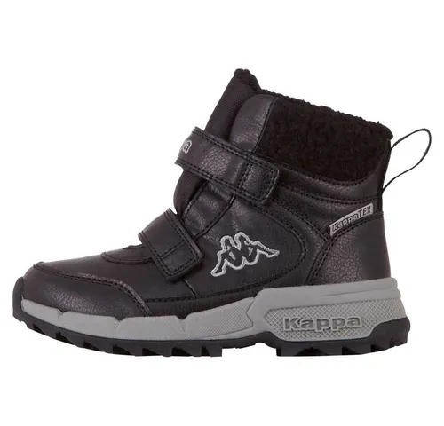 Kappa Unisex Kinder Tapiwa Tex K Laufschuh, Schwarz, 26 EU - Wanderschuhe mit schickem Logo, bequemer Texsohle und wärmendem Futter – ideal für Abenteuer im Freien.