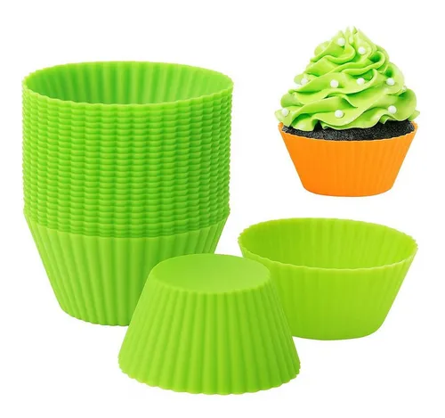 König Design Muffinform Backform Silikon Wiederverwendbare Muffinformen, (Set 24-tlg), Muffinförmchen Cupcake BPA-Frei