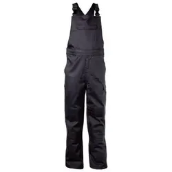 DASSY® Dakota Flammhemmende Latzhose mit Kniepolstertaschen, Schwarz, Gr. 46 - Robuste Latzhose in Schwarz, Größe 46, mit verstellbaren Trägern und praktischen Taschen für Werkzeuge. Ideal für den professionellen Einsatz in anspruchsvoller Umgebung.
