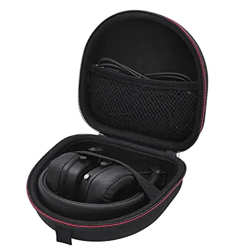Tasche Schutzhülle für Marshall Major IV/III/II, Mid, Monitor Bluetooth Faltbar Kopfhörer, Aufbewahrungstasche für Reisen (Black)