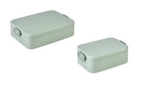 Mepal Take a Break Duo Pack | Lunchboxen für 2-4 Sandwiches - Praktisches 2-teiliges Set mit großer und kleiner Lunchbox, ideal für Meal Prep. Mit integrierter Trennwand für saubere Trennung der Speisen. Robuste, BPA-freie Qualität, spülmaschinenfest und pflegeleicht.