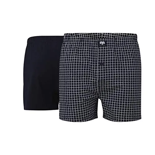 Ceceba Herren-Boxershorts 2er-Pack dunkelblau Größe 5
