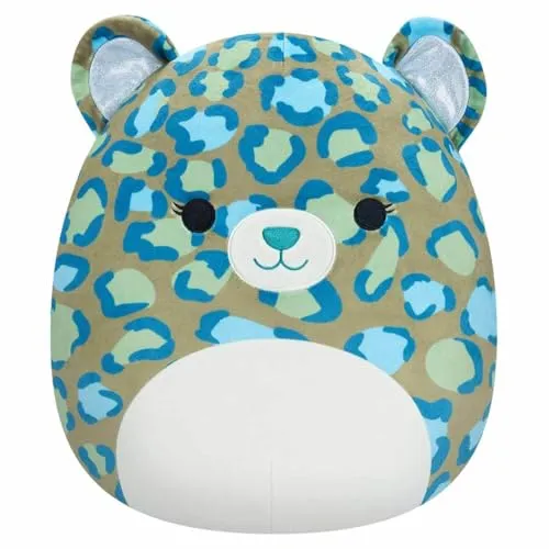 Squishmallows SQCR04131 - Enos der Leopard 30 cm - Stofftier & Teddybär, superweiches Kuscheltier für lange Reisen und Filmmarathons, aus hochwertigen Materialien und mit einzigartiger Persönlichkeit – ideal zum Sammeln!