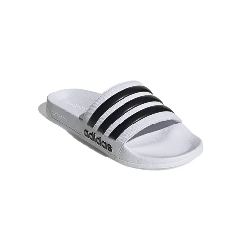 adidas Badeschuhe Adilette Shower 3-Streifen weiss/schwarz Herren, Größe Euro (US): 39 (6)