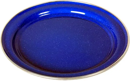 Origin Outdoors Teller, Emaille, flach, Ø26cm, blau