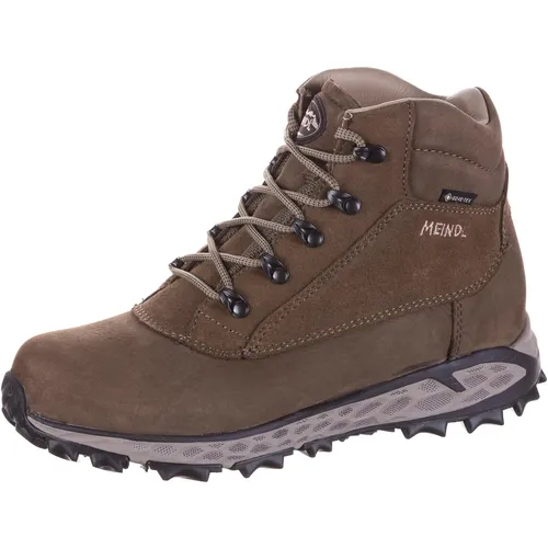 Meindl Oslo Lady GTX Winterstiefel in Größe 39 EU - Robuste Winterstiefel aus Nubukleder mit warmem Webpelz-Futter und herausnehmbarem Fußbett für optimalen Tragekomfort in der kalten Jahreszeit.