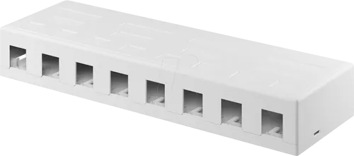 GOOBAY 79426 - Keystone Leergehäuse 8 Port, weiß