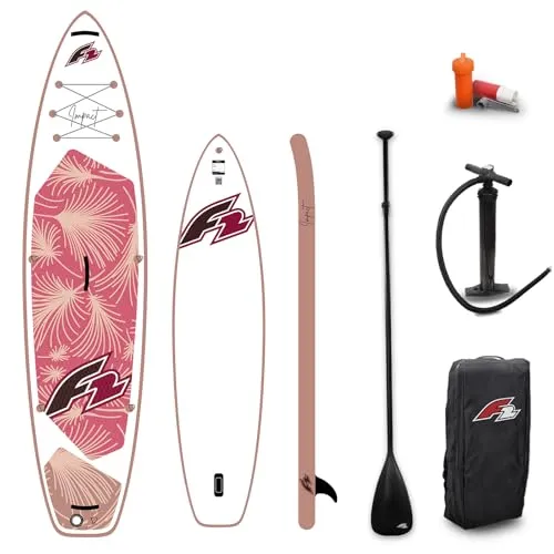 F2 SUP Stand Up Paddle Board Impact 10'8'' Blau 2024 - Unisex SUP Board, 10'8'' lang, ideal für Anfänger und Fortgeschrittene, bietet Stabilität und Spaß auf dem Wasser.