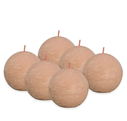 Bolsius Rustik Kugelkerze in pink von Bolsius