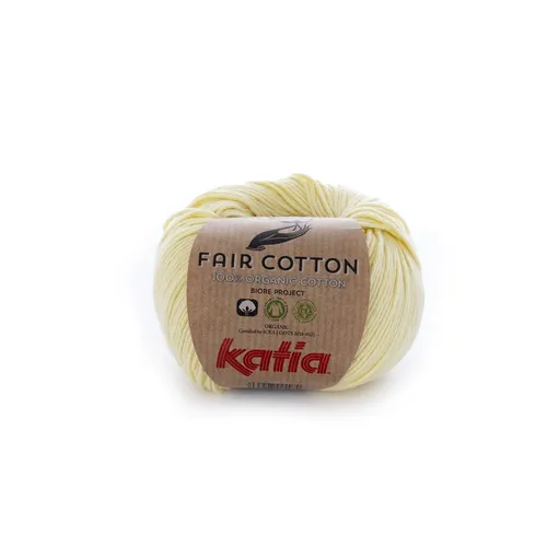 FAIR COTTON von Katia - AMARILLO BEBÉ (7) - 50 g / ca. 155 m Wolle