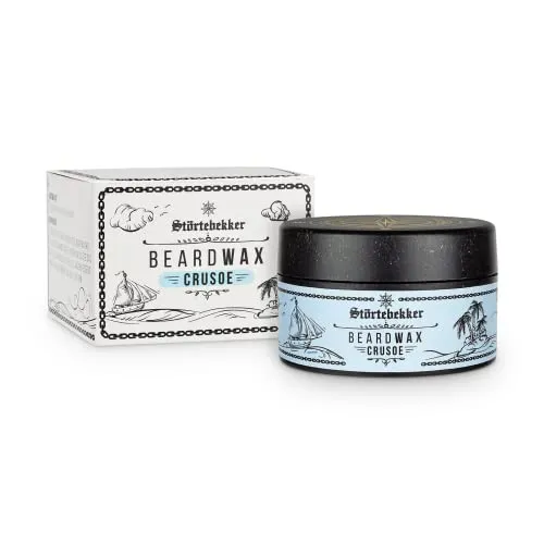 Störtebekker® Premium Beard Wax - 50ml Bartpflege mit angenehmem Duft - Bart-Conditioner mit Zitrus- und Vanilleduft, pflegt und formt deinen Bart. Hergestellt in Deutschland aus hochwertigen Inhaltsstoffen, 100% kompostierbar.